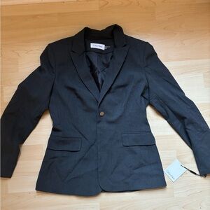 NWT Calvin Klein Size 8 Grey Blazer